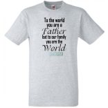 Apa - Nagyvilág - angol férfi rövid ujjú póló