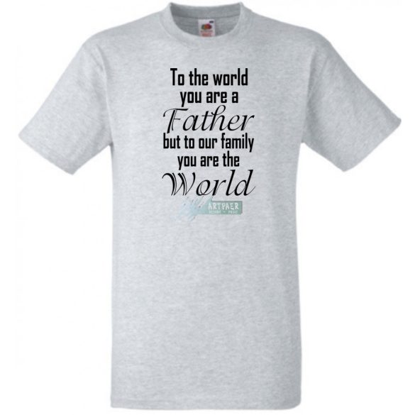 Apa - Nagyvilág - angol férfi rövid ujjú póló