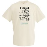 Apa - Nagyvilág férfi rövid ujjú póló