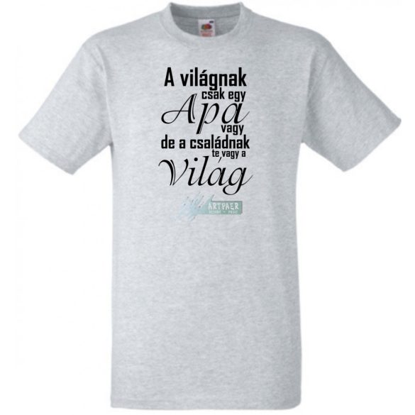 Apa - Nagyvilág férfi rövid ujjú póló