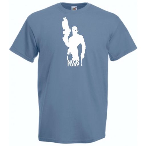 Hősök Nick Fury minima férfi rövid ujjú póló