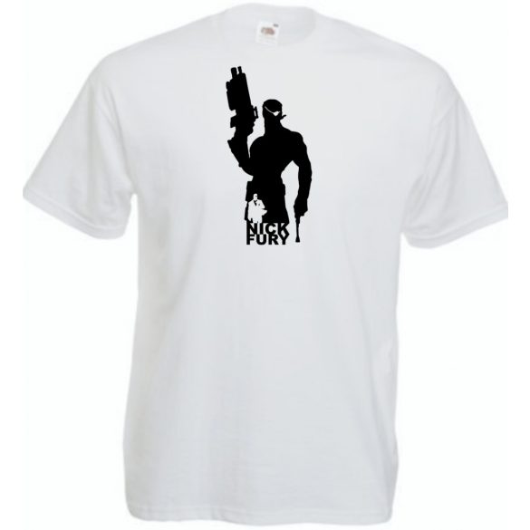 Hősök Nick Fury minima férfi rövid ujjú póló