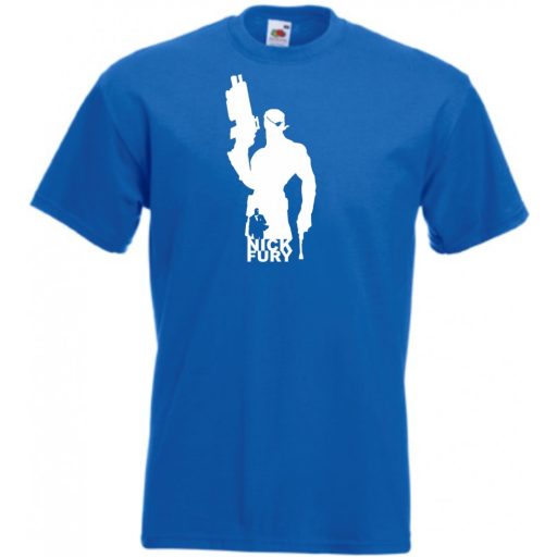 Hősök Nick Fury minima férfi rövid ujjú póló