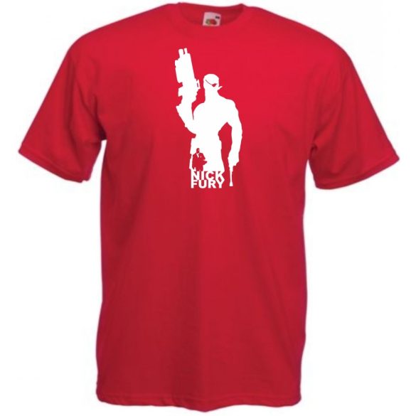 Hősök Nick Fury minima férfi rövid ujjú póló