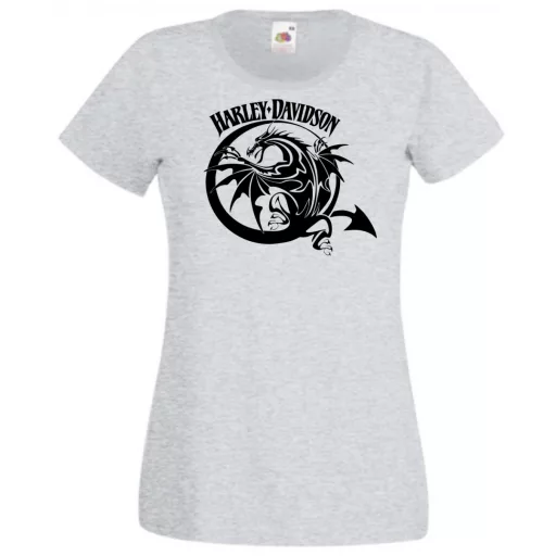 Motor fan Classic American Dragon Harley női rövid ujjú póló