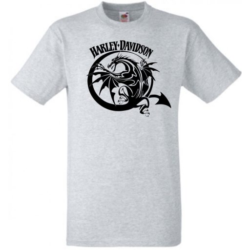 Motor fan Classic American Dragon Harley férfi rövid ujjú póló