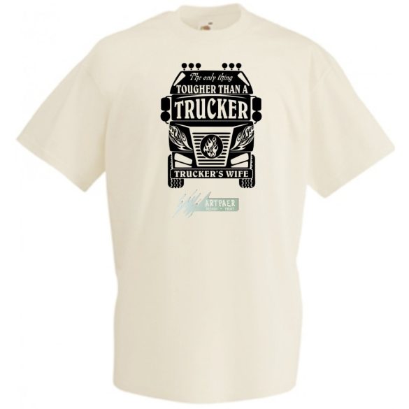 Kemény, mint a Kamionos felesége (angol) férfi rövid ujjú póló