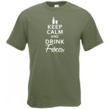 Keep Calm and Drink Fröccs férfi rövid ujjú póló