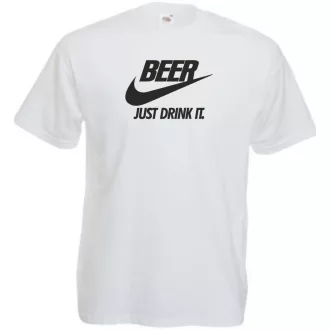 Humor Beer - Just Drink It férfi rövid ujjú póló