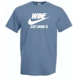 Humor Wine - Just Drink It férfi rövid ujjú póló
