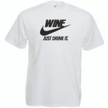 Humor Wine - Just Drink It férfi rövid ujjú póló