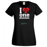 Zene rajongó - One Direction női rövid ujjú póló