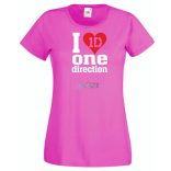 Zene rajongó - One Direction női rövid ujjú póló