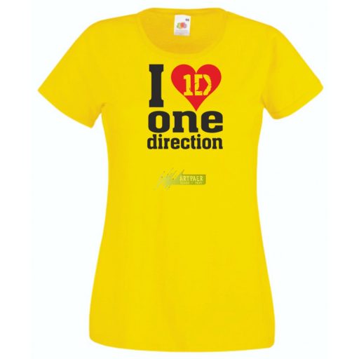 Zene rajongó - One Direction női rövid ujjú póló