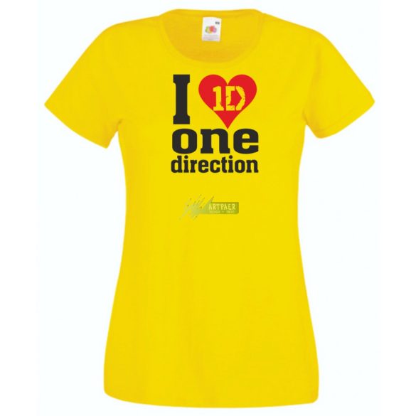 Zene rajongó - One Direction női rövid ujjú póló