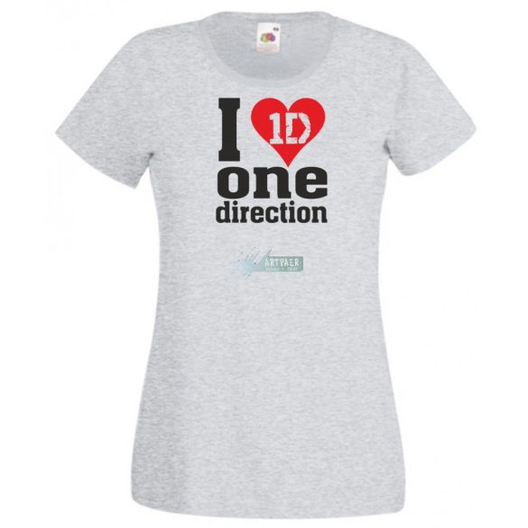 Zene rajongó - One Direction női rövid ujjú póló