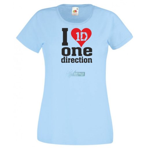 Zene rajongó - One Direction női rövid ujjú póló