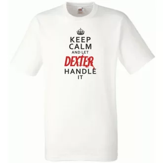 Keep Calm Dexter férfi rövid ujjú póló