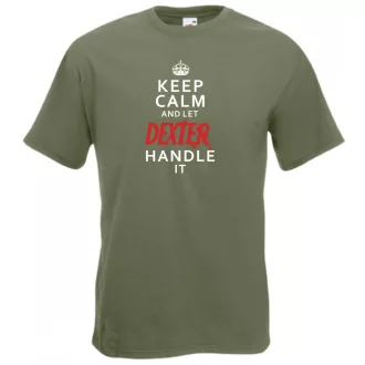 Keep Calm Dexter férfi rövid ujjú póló