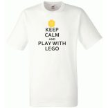Keep Calm Lego férfi rövid ujjú póló