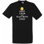 Keep Calm Lego férfi rövid ujjú póló