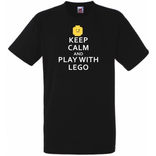 Keep Calm Lego férfi rövid ujjú póló