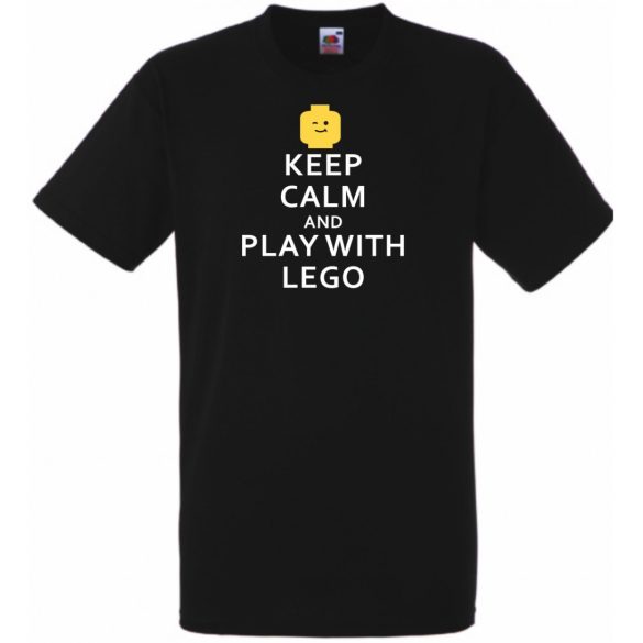 Keep Calm Lego férfi rövid ujjú póló