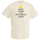 Keep Calm Lego férfi rövid ujjú póló