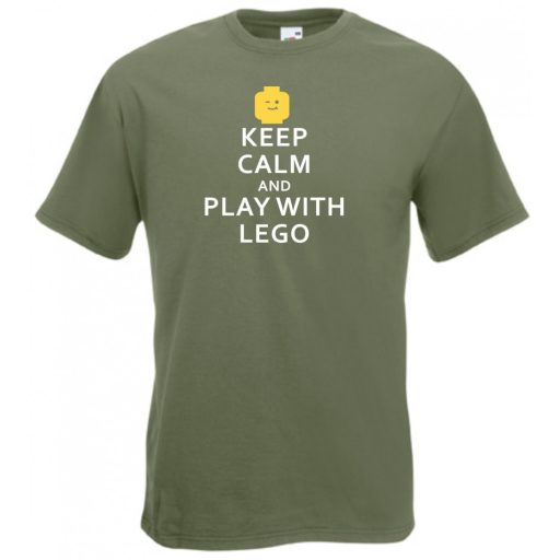 Keep Calm Lego férfi rövid ujjú póló