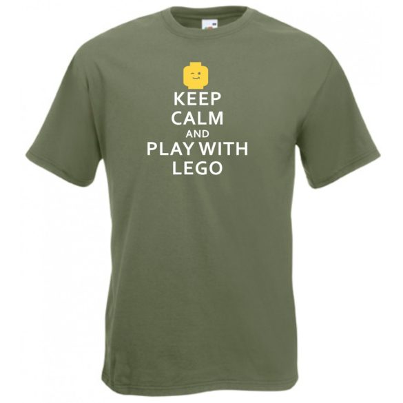 Keep Calm Lego férfi rövid ujjú póló