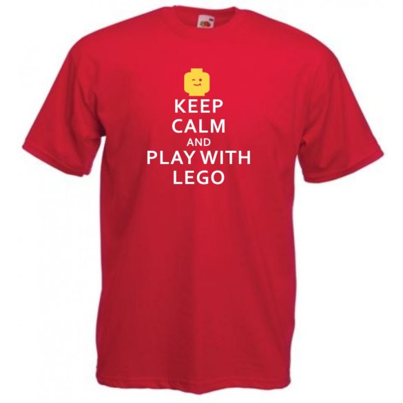 Keep Calm Lego férfi rövid ujjú póló