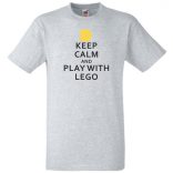 Keep Calm Lego férfi rövid ujjú póló