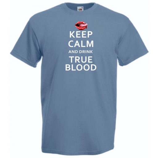 Keep Calm True Blood férfi rövid ujjú póló