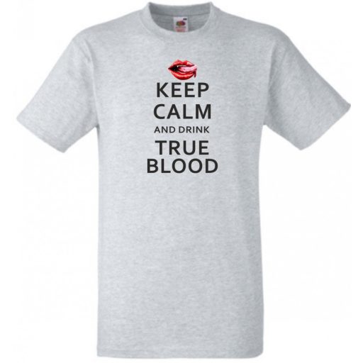 Keep Calm True Blood férfi rövid ujjú póló