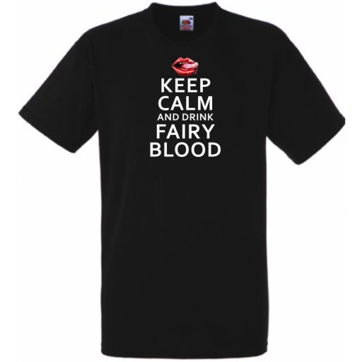 Keep Calm True Blood férfi rövid ujjú póló