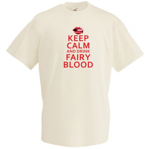 Keep Calm True Blood férfi rövid ujjú póló