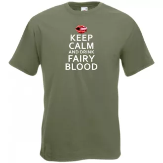 Keep Calm True Blood férfi rövid ujjú póló