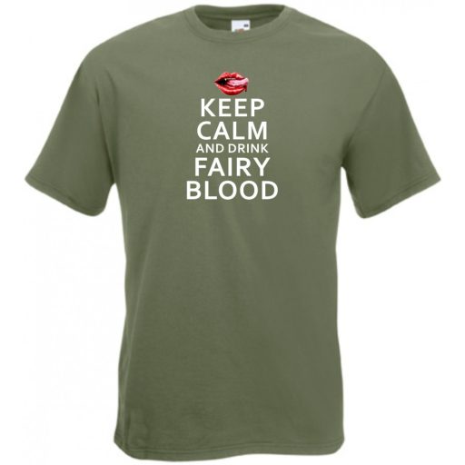 Keep Calm True Blood férfi rövid ujjú póló