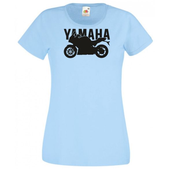 Motor fan Yamaha stencil női rövid ujjú póló