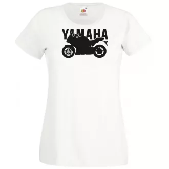 Motor fan Yamaha stencil női rövid ujjú póló