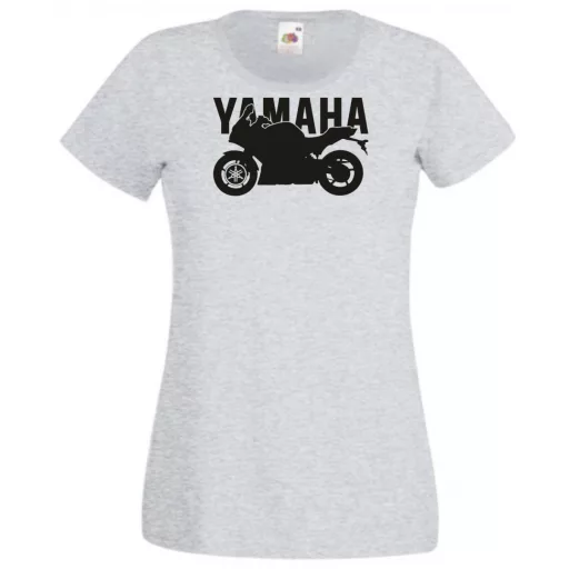Motor fan Yamaha stencil női rövid ujjú póló