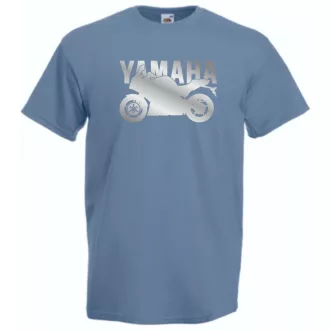 Motor fan Yamaha stencil férfi rövid ujjú póló