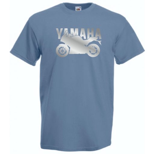 Motor fan Yamaha stencil férfi rövid ujjú póló