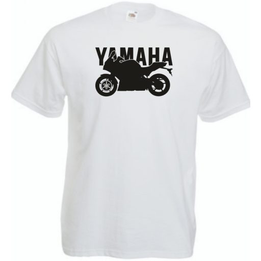 Motor fan Yamaha stencil férfi rövid ujjú póló