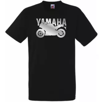 Motor fan Yamaha stencil férfi rövid ujjú póló