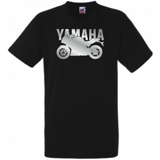 Motor fan Yamaha stencil férfi rövid ujjú póló