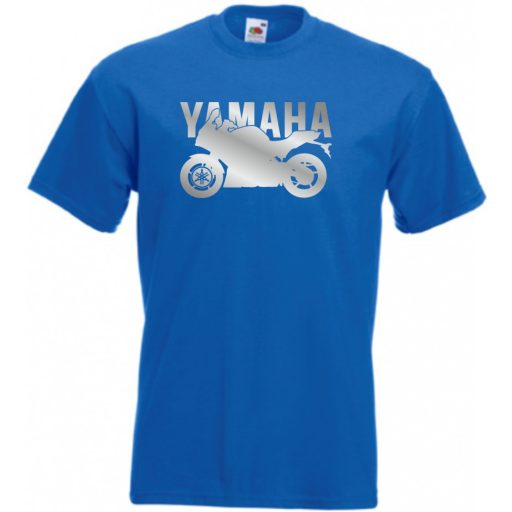 Motor fan Yamaha stencil férfi rövid ujjú póló