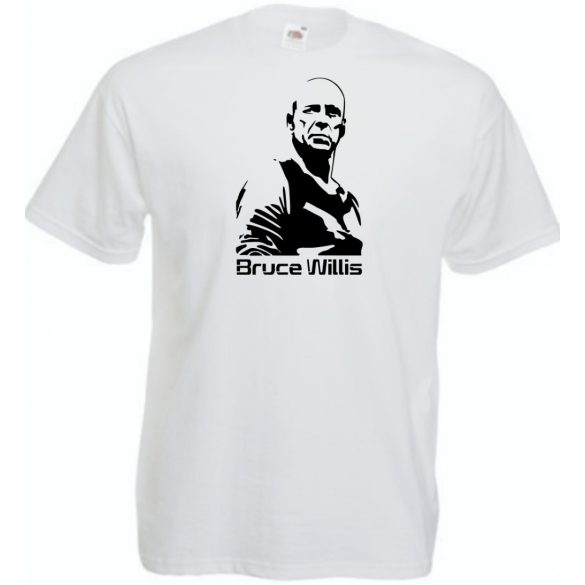Akcióhős Bruce Willis férfi rövid ujjú póló