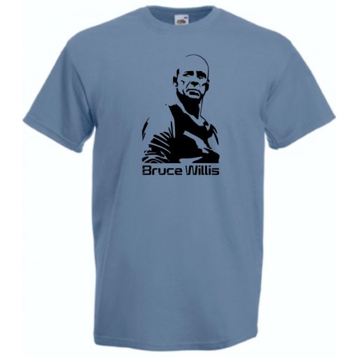 Akcióhős Bruce Willis férfi rövid ujjú póló