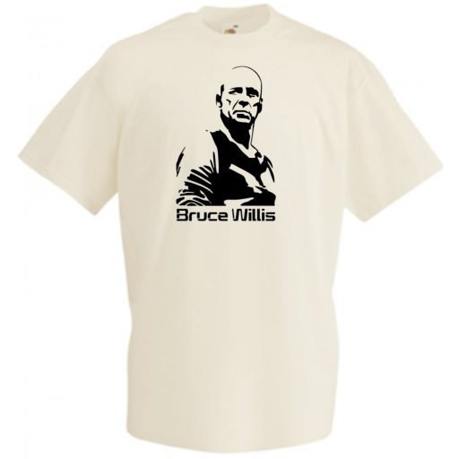 Akcióhős Bruce Willis férfi rövid ujjú póló